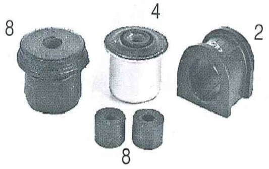 PR 3601 TATA SPACIO FRONT SUSPENSION BUSH KIT