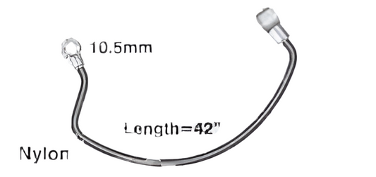 PR 802 TATA ACE DIESEL PIPE 14x10.5MM BANJO (NYLON BLACK)