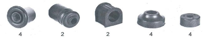 PR 2818 MAHINDRA BOLERO FRONT SUSPENSION BUSH KIT