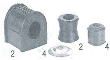 PR 2820 MAHINDRA ARMADA/COMMANDER STABIBLIZER BUSH KIT