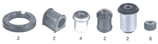 PR 2855 MAHINDRA SCORPIO CRDE FRONT SUSPENSION BUSH KIT