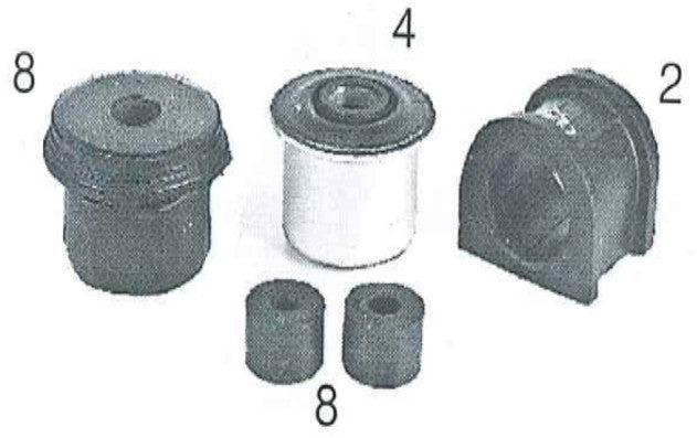 PR 3601 TATA SPACIO FRONT SUSPENSION BUSH KIT